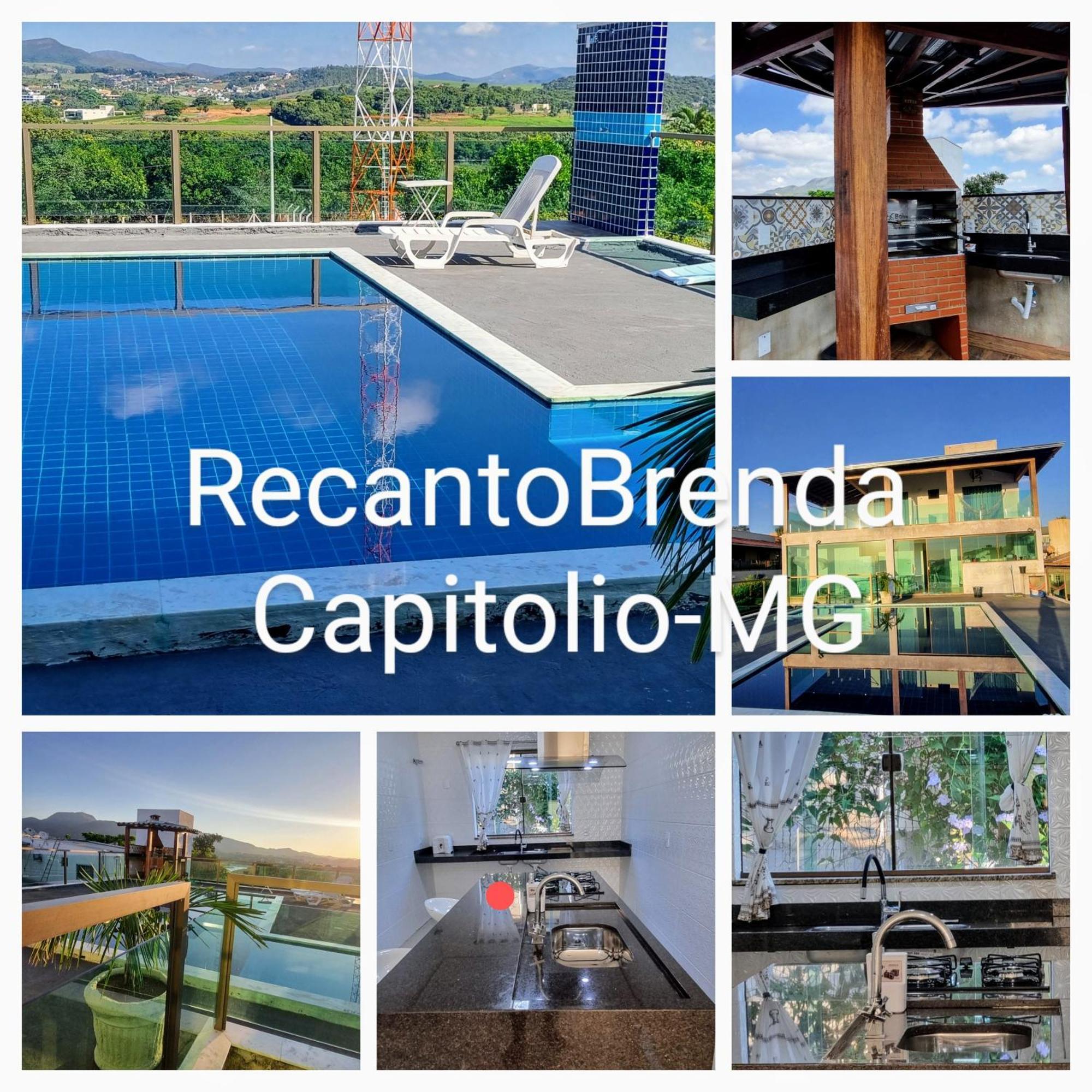 Recanto Brenda - Casa Luxo Capitolio Com Vista Pro Lago, Escarpas E Morrochapeu Zewnętrze zdjęcie